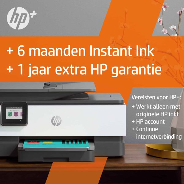 HP OfficeJet Pro HP 8022e All-in-One-printer, Kleur, Printer voor Home, Printen, kopiëren, scannen, faxen, HP+; Geschikt voor HP Instant Ink; Automatische documentinvoer; Dubbelzijdig afdrukken (229W7B#629)