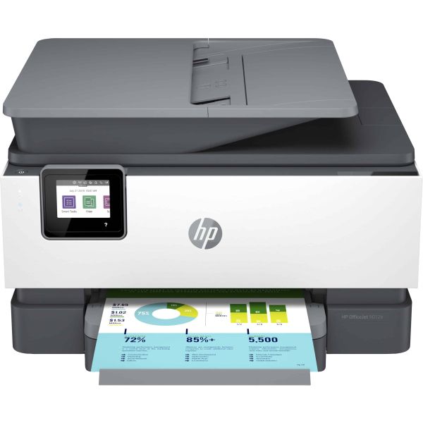 HP OfficeJet Pro HP 9012e All-in-One-printer, Kleur, Printer voor Kleine kantoren, Printen, kopiëren, scannen, faxen, HP+; Geschikt voor HP Instant Ink; Automatische documentinvoer; Dubbelzijdig printen (22A55B#629)