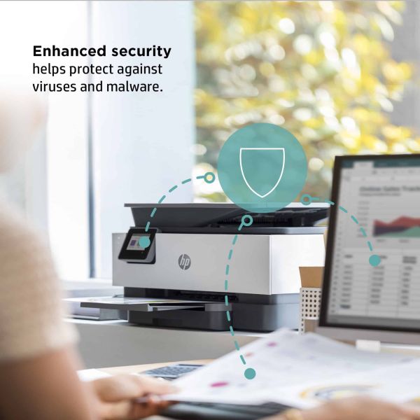 HP OfficeJet Pro HP 9012e All-in-One-printer, Kleur, Printer voor Kleine kantoren, Printen, kopiëren, scannen, faxen, HP+; Geschikt voor HP Instant Ink; Automatische documentinvoer; Dubbelzijdig printen (22A55B#629)