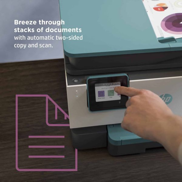 HP OfficeJet Pro HP 9015e All-in-One-printer, Kleur, Printer voor Kleine kantoren, Printen, kopiëren, scannen, faxen, HP+; Geschikt voor HP Instant Ink; Automatische documentinvoer; Dubbelzijdig printen (22A57B#629)