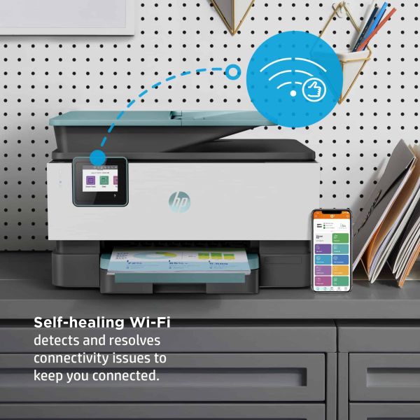 HP OfficeJet Pro HP 9015e All-in-One-printer, Kleur, Printer voor Kleine kantoren, Printen, kopiëren, scannen, faxen, HP+; Geschikt voor HP Instant Ink; Automatische documentinvoer; Dubbelzijdig printen (22A57B#629)