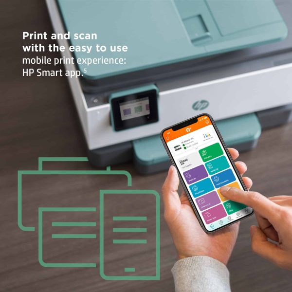 HP OfficeJet Pro HP 9015e All-in-One-printer, Kleur, Printer voor Kleine kantoren, Printen, kopiëren, scannen, faxen, HP+; Geschikt voor HP Instant Ink; Automatische documentinvoer; Dubbelzijdig printen (22A57B#629)