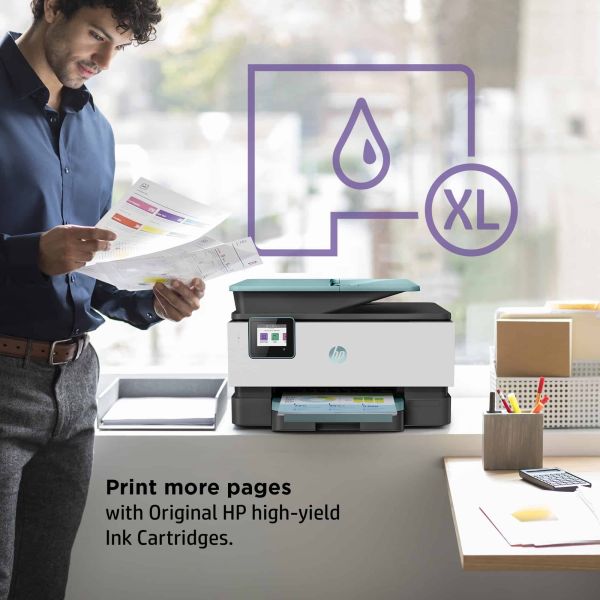 HP OfficeJet Pro HP 9015e All-in-One-printer, Kleur, Printer voor Kleine kantoren, Printen, kopiëren, scannen, faxen, HP+; Geschikt voor HP Instant Ink; Automatische documentinvoer; Dubbelzijdig printen (22A57B#629)