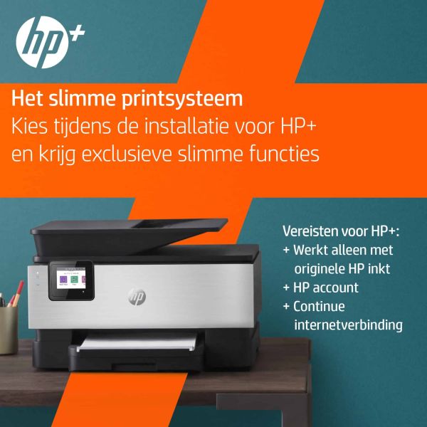 HP OfficeJet Pro HP 9019e All-in-One-printer, Kleur, Printer voor Kleine kantoren, Printen, kopiëren, scannen, faxen, HP+; Geschikt voor HP Instant Ink; Automatische documentinvoer; Dubbelzijdig printen (22A59B#629)
