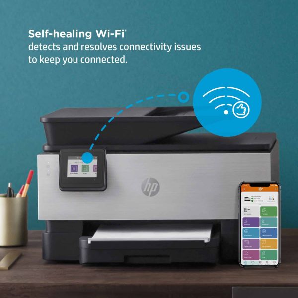 HP OfficeJet Pro HP 9019e All-in-One-printer, Kleur, Printer voor Kleine kantoren, Printen, kopiëren, scannen, faxen, HP+; Geschikt voor HP Instant Ink; Automatische documentinvoer; Dubbelzijdig printen (22A59B#629)