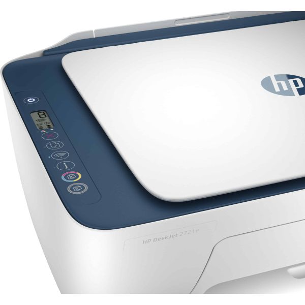 HP HP Deskjet 2721e All-in-One printer, Kleur, Printer voor Home, Printen, kopiëren, scannen, Draadloos; HP+; Geschikt voor HP Instant Ink; Printen vanaf een telefoon of tablet (26K68B#629)