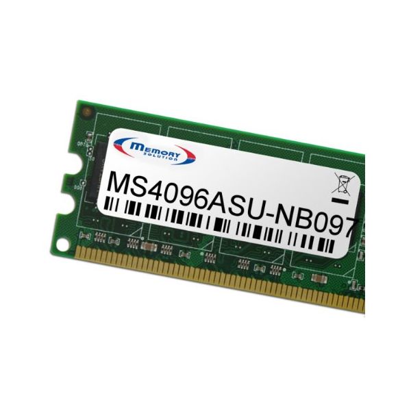 Memory Solution MS4096ASU-NB097 geheugenmodule 4 GB (MS4096ASU-NB097)