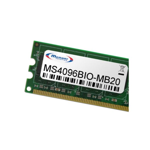 Memory Solution MS4096BIO-MB20 geheugenmodule 4 GB (MS4096BIO-MB20)