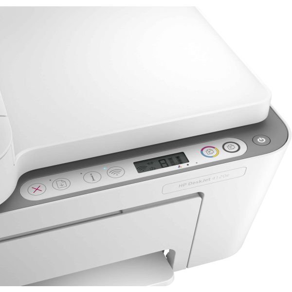 HP DeskJet HP 4120e All-in-One printer, Kleur, Printer voor Home, Printen, kopiëren, scannen, faxen via mobiel, HP+; Geschikt voor HP Instant Ink; Scan naar pdf (26Q90B#629)