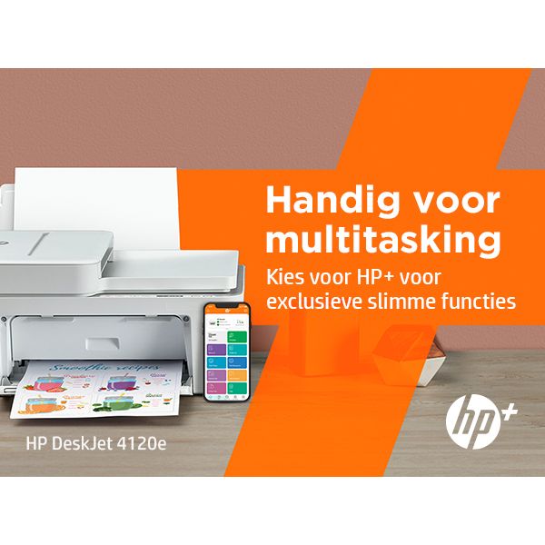 HP DeskJet 4120e Draadloos All-in-One Kleur Printer, Instant Ink; Kopieerapparaat, scanner (26Q90B#629)