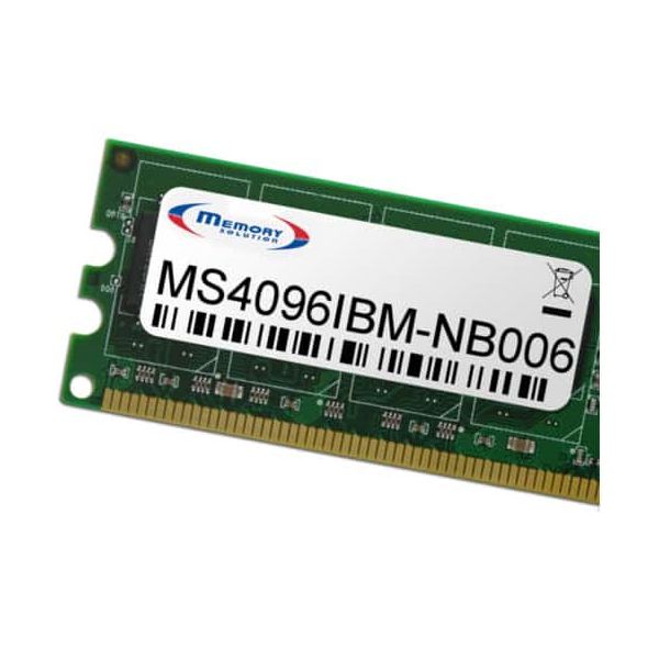 Memory Solution MS4096IBM-NB006 geheugenmodule 4 GB (MS4096IBM-NB006) Memory Solution MS4096IBM-NB006 geheugenmodule 4 GB (MS4096IBM-NB006)