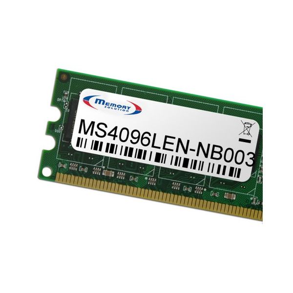 Memory Solution MS4096LEN-NB003 geheugenmodule 4 GB (MS4096LEN-NB003)