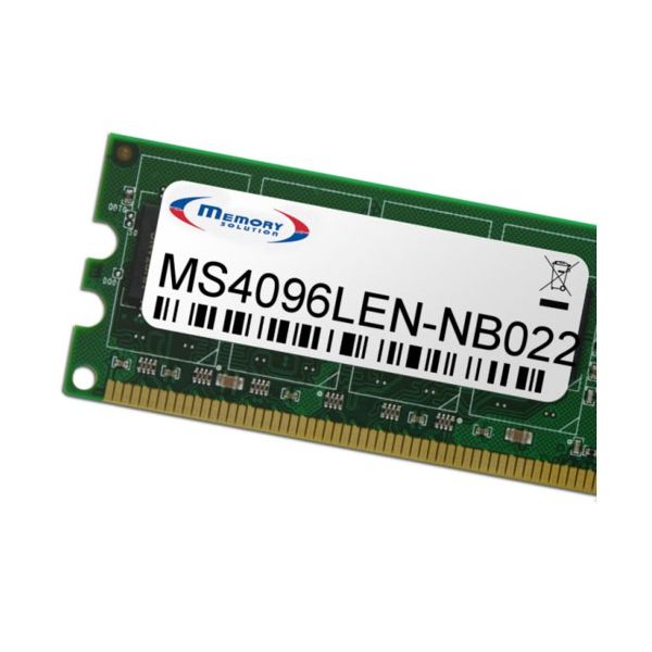 Memory Solution MS4096LEN-NB022 geheugenmodule 4 GB (MS4096LEN-NB022)