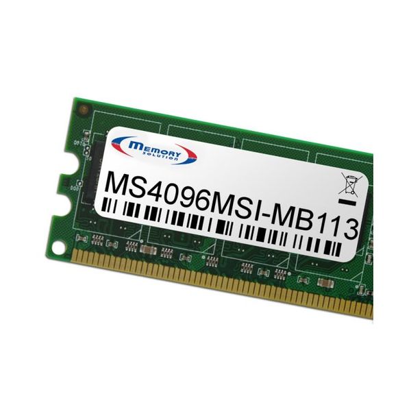 Memory Solution MS4096MSI-MB113 geheugenmodule 4 GB (MS4096MSI-MB113)