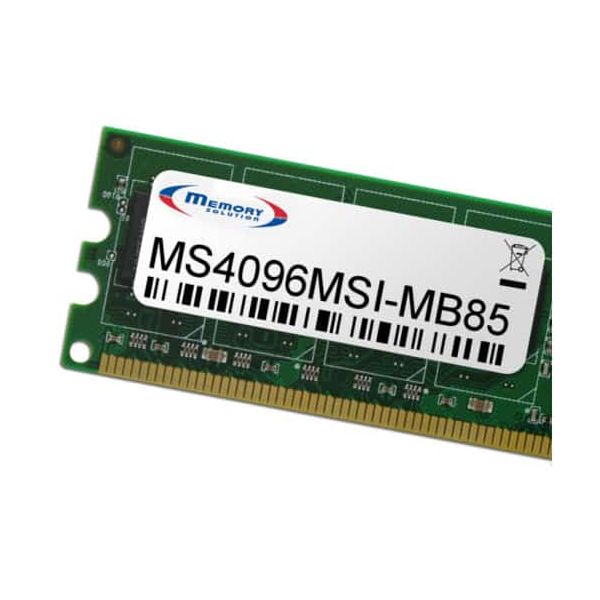 Memory Solution MS4096MSI-MB85 geheugenmodule 4 GB (MS4096MSI-MB85) Memory Solution MS4096MSI-MB85 geheugenmodule 4 GB (MS4096MSI-MB85)