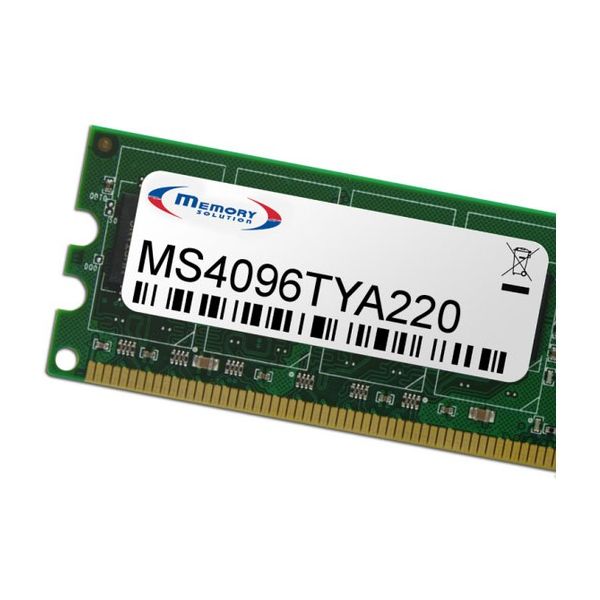 Memory Solution MS4096TYA220 geheugenmodule 4 GB (MS4096TYA220) Memory Solution MS4096TYA220 geheugenmodule 4 GB (MS4096TYA220)