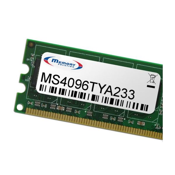 Memory Solution MS4096TYA233 geheugenmodule 4 GB (MS4096TYA233) Memory Solution MS4096TYA233 geheugenmodule 4 GB (MS4096TYA233)
