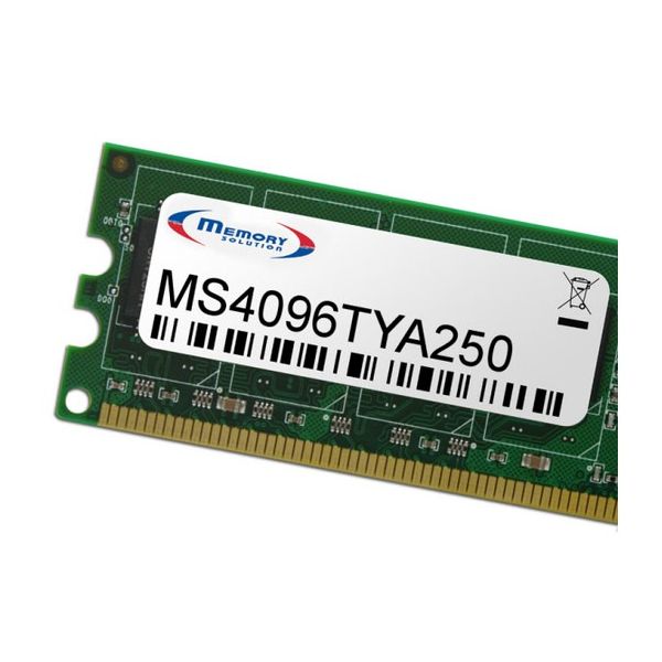 Memory Solution MS4096TYA250 geheugenmodule 4 GB (MS4096TYA250) Memory Solution MS4096TYA250 geheugenmodule 4 GB (MS4096TYA250)