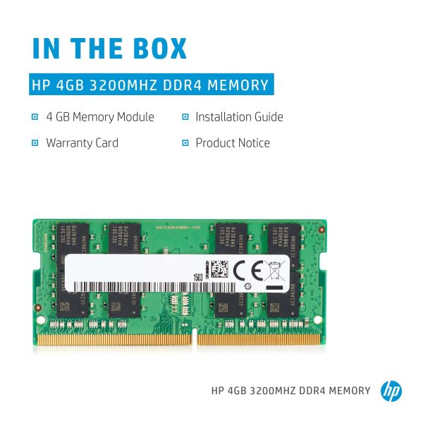 HP 286H5AA geheugenmodule 4 GB 1 x 4 GB DDR4 3200 MHz (286H5AA)