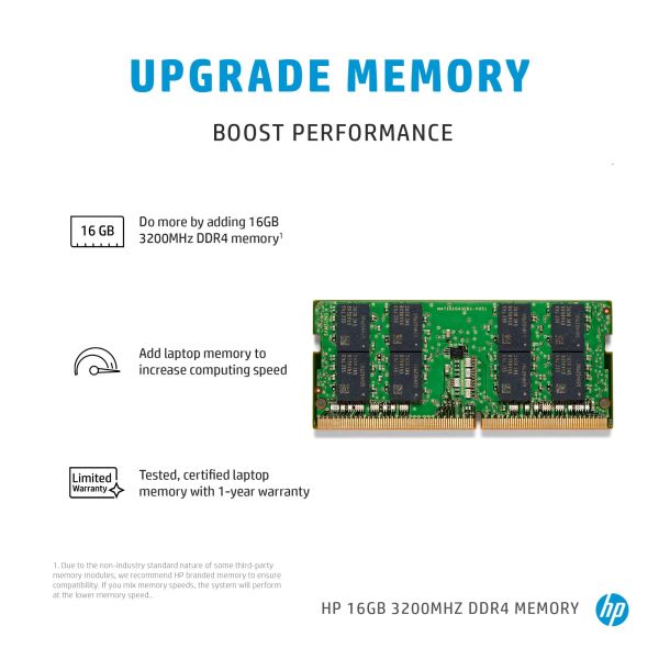 HP 286H8AA geheugenmodule 8 GB 1 x 8 GB DDR4 3200 MHz (286H8AA)