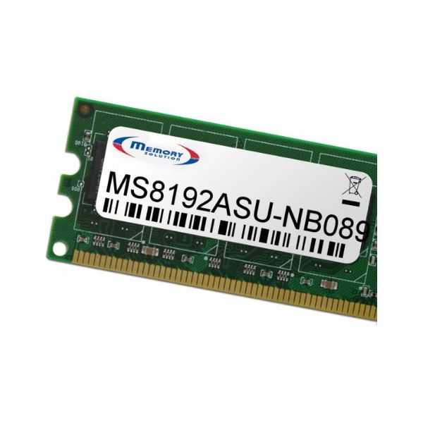 Memory Solution MS8192ASU-NB089 geheugenmodule 8 GB (MS8192ASU-NB089)