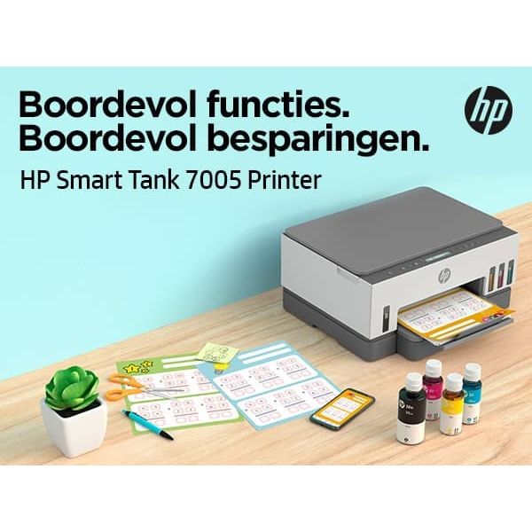 HP Smart Tank 7005 All-in-One, Printen, scannen, kopiëren, draadloos, Scans naar pdf (28B54A#BHC)