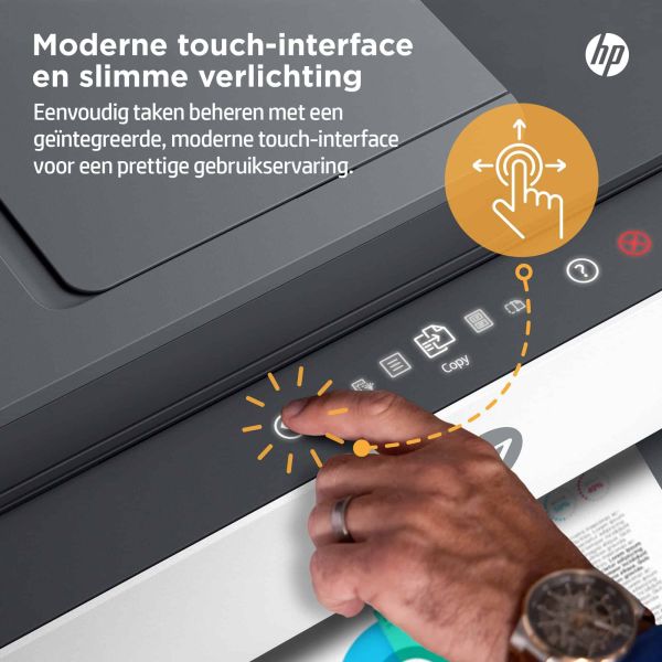 HP Smart Tank 7605 All-in-One, Printen, kopiëren, scannen, faxen, ADF en draadloos, Invoer voor 35 vel; Scans naar pdf; Dubbelzijdig printen (28C02A#BHC)