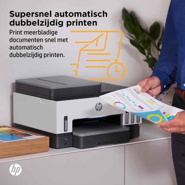 HP Smart Tank 7605 All-in-One, Printen, kopiëren, scannen, faxen, ADF en draadloos, Invoer voor 35 vel; Scans naar pdf; Dubbelzijdig printen (28C02A#BHC)