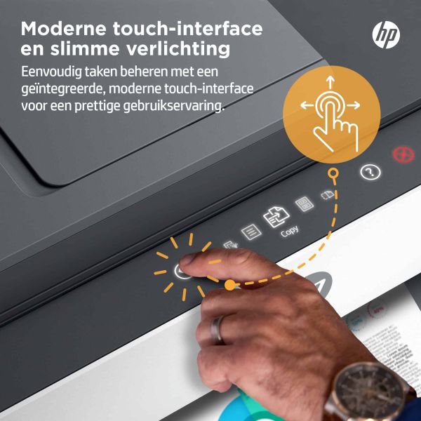 HP Smart Tank 7605 All-in-One, Printen, kopiëren, scannen, faxen, ADF en draadloos, Invoer voor 35 vel; Scans naar pdf; Dubbelzijdig printen (28C02A#BHC)