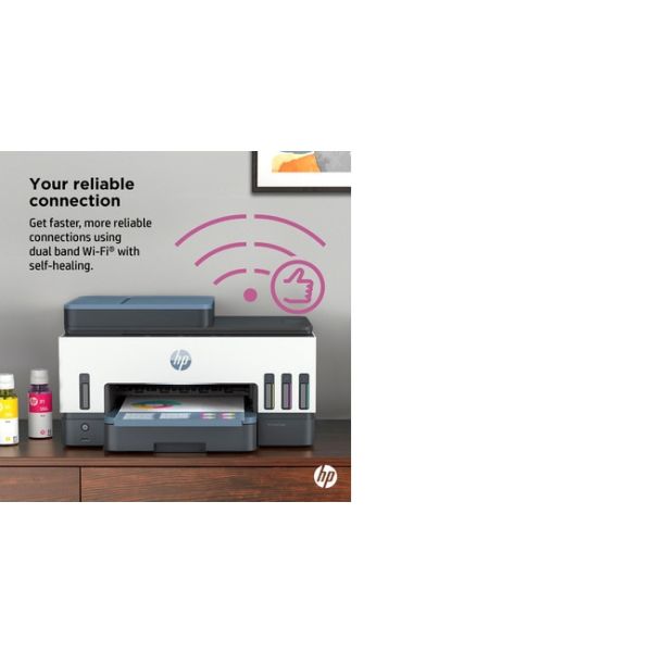 HP Smart Tank 7605 All-in-One, Printen, kopiëren, scannen, faxen, ADF en draadloos, Invoer voor 35 vel; Scans naar pdf; Dubbelzijdig printen (28C02A#BHC)