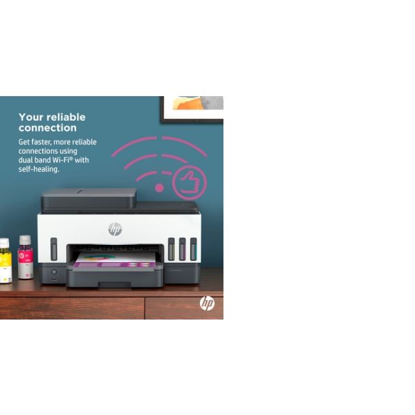 HP Smart Tank 7605 All-in-One, Printen, kopiëren, scannen, faxen, ADF en draadloos, Invoer voor 35 vel; Scans naar pdf; Dubbelzijdig printen (28C02A#BHC)