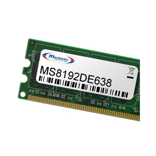 Memory Solution MS8192DE638 geheugenmodule 8 GB (MS8192DE638) Memory Solution MS8192DE638 geheugenmodule 8 GB (MS8192DE638)