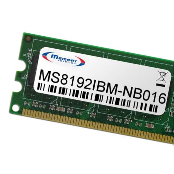 Memory Solution MS8192IBM-NB016 geheugenmodule 8 GB (MS8192IBM-NB016)