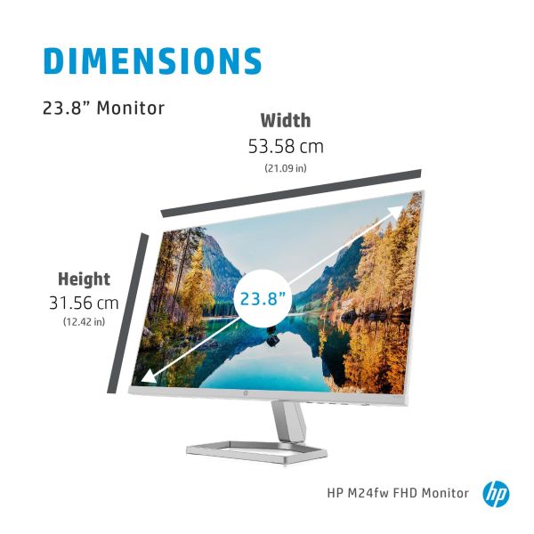 HP M24fw 60,5 cm (23.8") 1920 x 1080 Pixels Full HD LED Zilver (2D9K1AA#ABB)