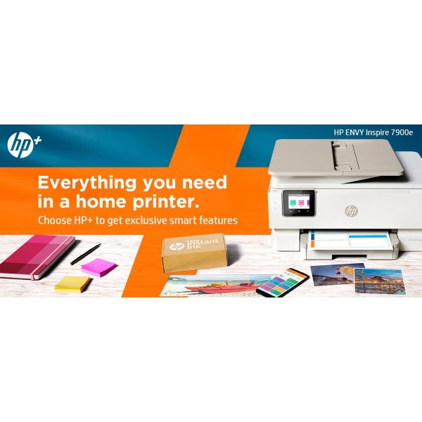 HP ENVY HP Inspire 7921e All-in-One printer, Home, Printen, kopiëren, scannen, Draadloos; HP+; Geschikt voor HP Instant Ink; Automatische documentinvoer (2H2P6B#629)