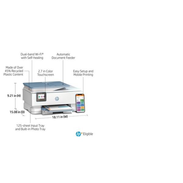 HP ENVY HP Inspire 7921e All-in-One printer, Home, Printen, kopiëren, scannen, Draadloos; HP+; Geschikt voor HP Instant Ink; Automatische documentinvoer (2H2P6B#629)