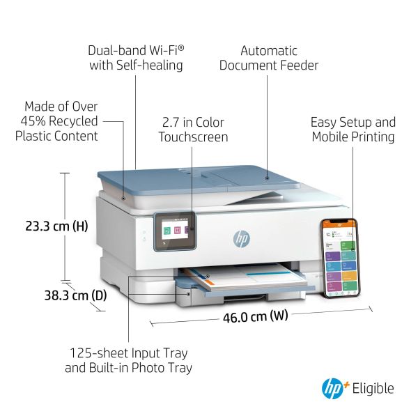 HP ENVY HP Inspire 7921e All-in-One printer, Home, Printen, kopiëren, scannen, Draadloos; HP+; Geschikt voor HP Instant Ink; Automatische documentinvoer (2H2P6B#629)