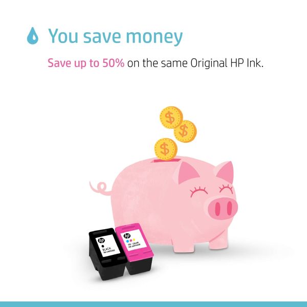 HP ENVY HP 6032e All-in-One printer, Kleur, Printer voor Thuis en thuiskantoor, Printen, kopiëren, scannen, Draadloos; HP+; Geschikt voor HP Instant Ink; Printen vanaf een telefoon of tablet (2K4U8B#629)