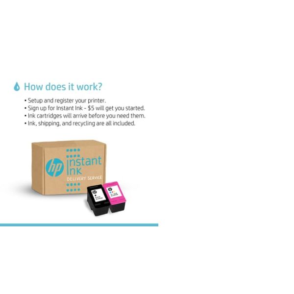 HP ENVY HP 6032e All-in-One printer, Kleur, Printer voor Thuis en thuiskantoor, Printen, kopiëren, scannen, Draadloos; HP+; Geschikt voor HP Instant Ink; Printen vanaf een telefoon of tablet (2K4U8B#629)