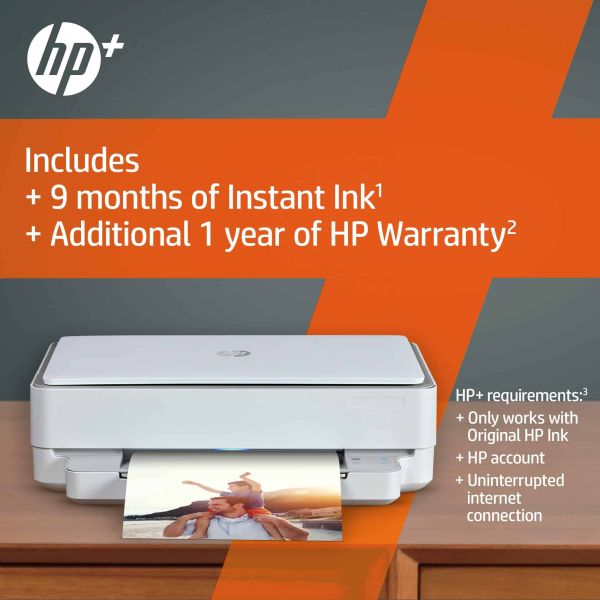 HP ENVY HP 6032e All-in-One printer, Kleur, Printer voor Thuis en thuiskantoor, Printen, kopiëren, scannen, Draadloos; HP+; Geschikt voor HP Instant Ink; Printen vanaf een telefoon of tablet (2K4U8B#629)