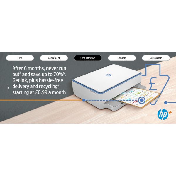 HP ENVY HP 6010e All-in-One printer, Thuis en thuiskantoor, Printen, kopiëren, scannen, Draadloos; HP+; Geschikt voor HP Instant Ink; Printen vanaf een telefoon of tablet (2K4U9B#629)