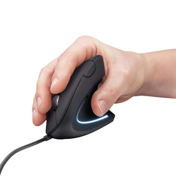 Trust Verto | Ergonomische Muis | Verticaal | Grijs (22885)