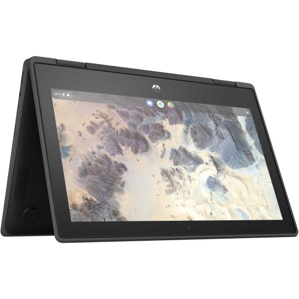 HP Chromebook x360 11 G4 Intel® Celeron® N5100 29,5 cm (11.6") Touchscreen HD 4 GB LPDDR4x-SDRAM 32 GB eMMC Wi-Fi 6 (802.11ax) ChromeOS Zwart (305X7EA#ABH)