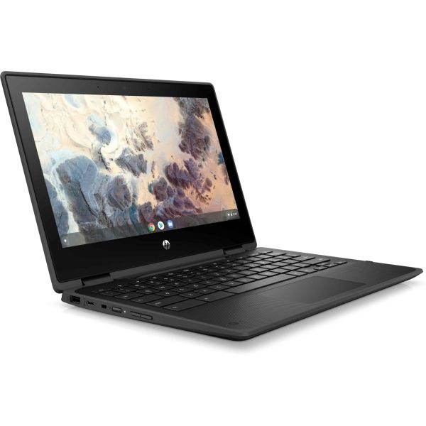 HP Chromebook x360 11 G4 N5100 29,5 cm (11.6") Touchscreen HD Intel® Celeron® 8 GB LPDDR4x-SDRAM 64 GB eMMC Wi-Fi 6 (802.11ax) ChromeOS Zwart (305Y1EA#ABH)