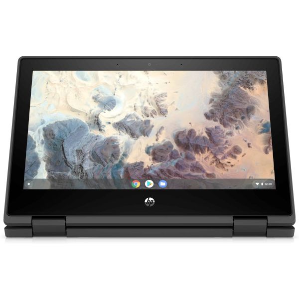HP Chromebook x360 11 G4 N5100 29,5 cm (11.6") Touchscreen HD Intel® Celeron® 8 GB LPDDR4x-SDRAM 64 GB eMMC Wi-Fi 6 (802.11ax) ChromeOS Zwart (305Y1EA#ABH)