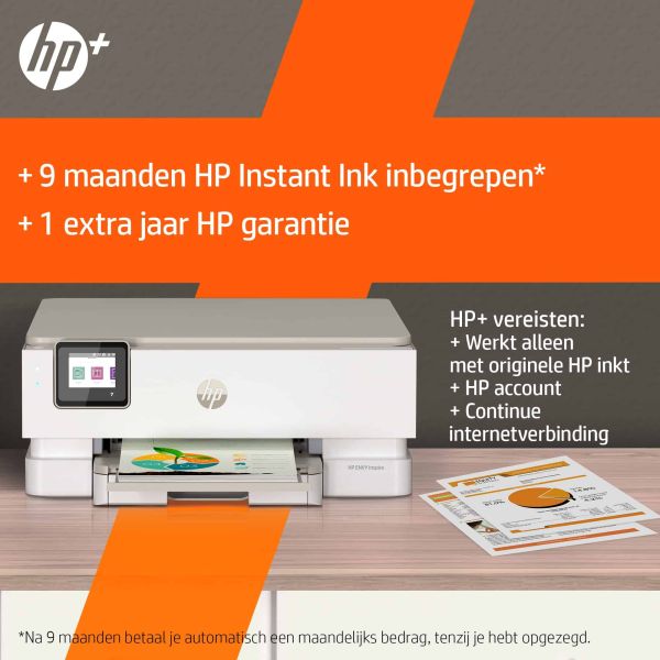 HP ENVY HP Inspire 7224e All-in-One printer, Kleur, Printer voor Home, Printen, kopiëren, scannen, Draadloos; HP+; Geschikt voor HP Instant Ink; Scan naar pdf (349V2B#629)
