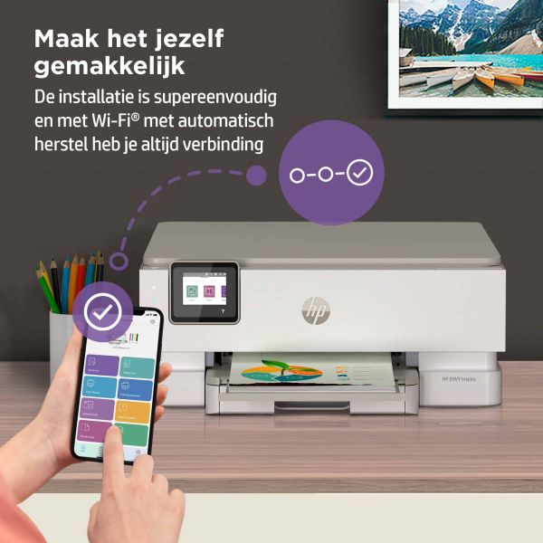 HP ENVY HP Inspire 7224e All-in-One printer, Kleur, Printer voor Home, Printen, kopiëren, scannen, Draadloos; HP+; Geschikt voor HP Instant Ink; Scan naar pdf (349V2B#629)