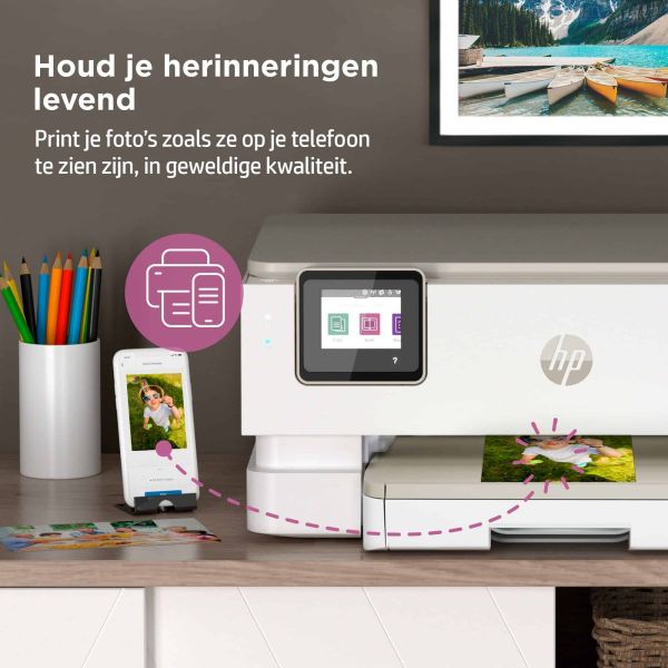 HP ENVY HP Inspire 7224e All-in-One printer, Kleur, Printer voor Home, Printen, kopiëren, scannen, Draadloos; HP+; Geschikt voor HP Instant Ink; Scan naar pdf (349V2B#629)