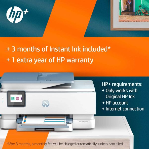 HP ENVY HP Inspire 7224e All-in-One printer, Kleur, Printer voor Home, Printen, kopiëren, scannen, Draadloos; HP+; Geschikt voor HP Instant Ink; Scan naar pdf (349V2B#629)