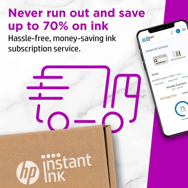 HP ENVY HP Inspire 7224e All-in-One printer, Kleur, Printer voor Home, Printen, kopiëren, scannen, Draadloos; HP+; Geschikt voor HP Instant Ink; Scan naar pdf (349V2B#629)